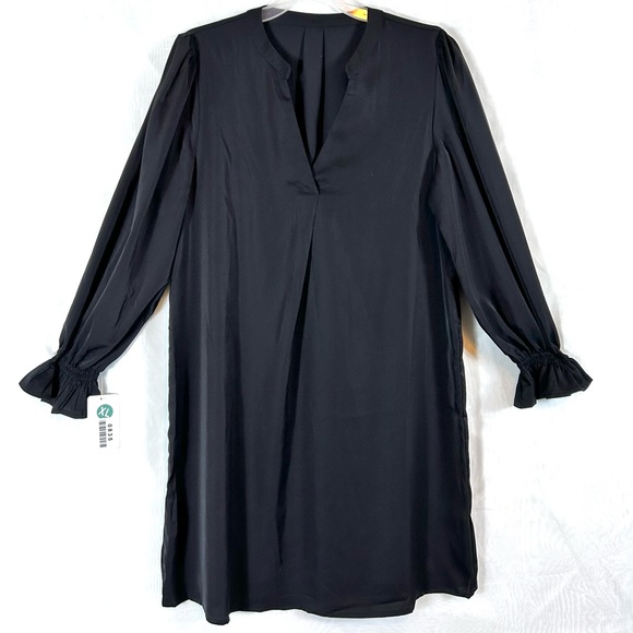 NWT Womens Black Long Sleeve Rayon tunic Dress / XL - Picture 3 of 9